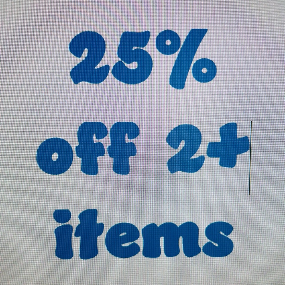 25% OFF BUNDLES OF 2 OR MORE‼️